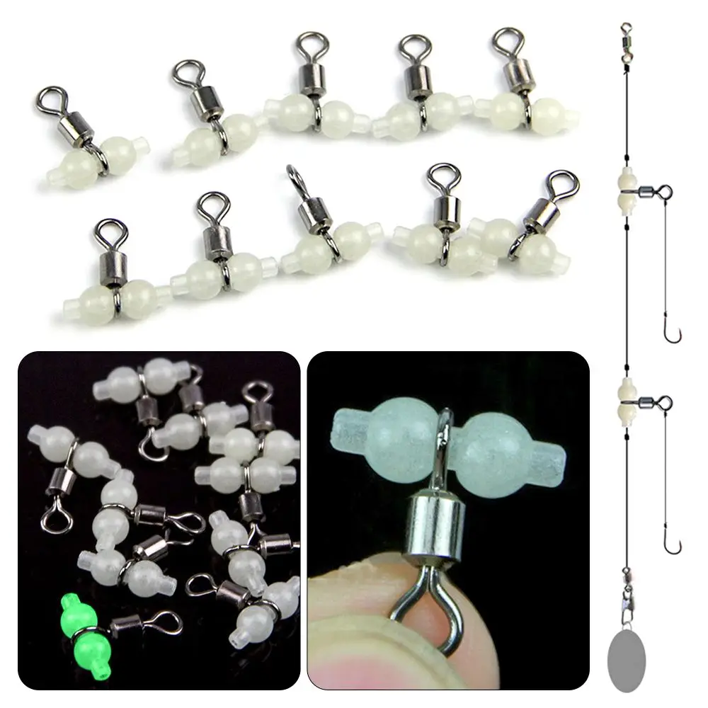 

Luminous DIY Fishing Tool Fishing Gear Middle Ring Splitter 8-Shaped Ring Firmly Linked Hook Supplies