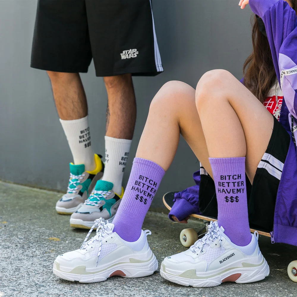 Hip Hop Long Socks Fashion Letter Printed Cotton Crew Socks Men Women Streetwear Sports Skateboard Comfortable Soft Couple Socks
Hip Hop Long Socks Fashion Letter Printed Cotton Crew Socks Men Women Streetwear Sports Skateboard Comfortable Soft Couple Socks
