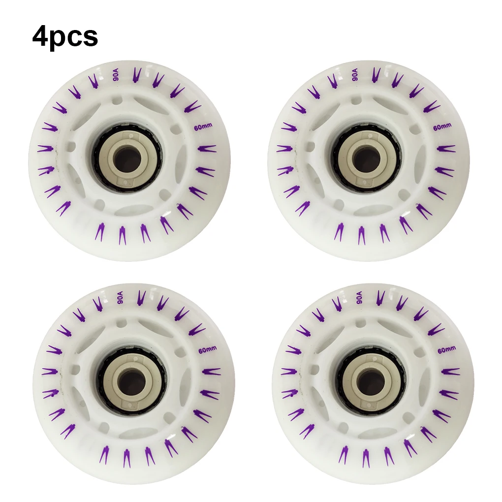 Pack of 4 Rollers Skate Wheels PU Skating Flashing Wheel Replacement Part Skateboard Kit Accessory for Beginner 60mm
Pack of 4 Rollers Skate Wheels PU Skating Flashing Wheel Replacement Part Skateboard Kit Accessory for Beginner 60mm