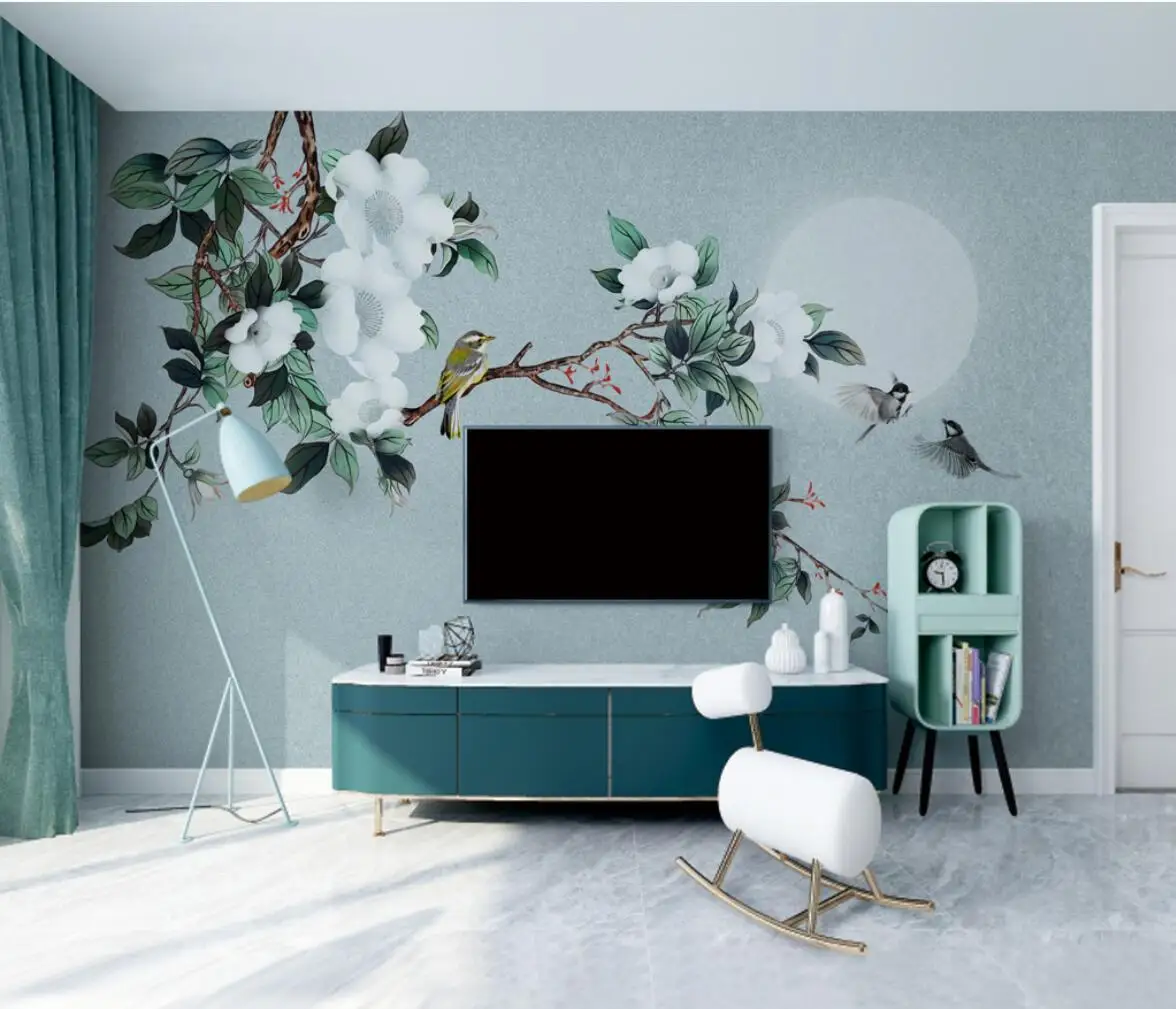 Custom flower and bird landscape Papel De Parede 3D Wallpaper Modern Photo Wall Murals Living Room Bedroom wall paper Home Decor
Custom flower and bird landscape Papel De Parede 3D Wallpaper Modern Photo Wall Murals Living Room Bedroom wall paper Home Decor
