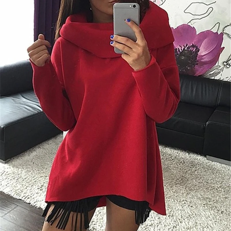Cowl Neck Tunic Hoodie Poleron Mujer 2021 Ulzzangs Turtleneck Sweatshirt Oversized Hoodies Women Irregular Hoodie Mantle Cloak
Cowl Neck Tunic Hoodie Poleron Mujer 2021 Ulzzangs Turtleneck Sweatshirt Oversized Hoodies Women Irregular Hoodie Mantle Cloak