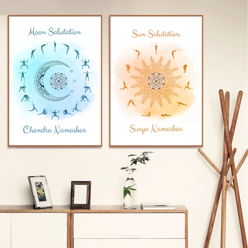 Yoga Sun Moon Solution Celestial Canvas Painting Nordic Blue Orange Poster Wall Art Modern Home Decor Living Room Yoga Studio
Yoga Sun Moon Solution Celestial Canvas Painting Nordic Blue Orange Poster Wall Art Modern Home Decor Living Room Yoga Studio