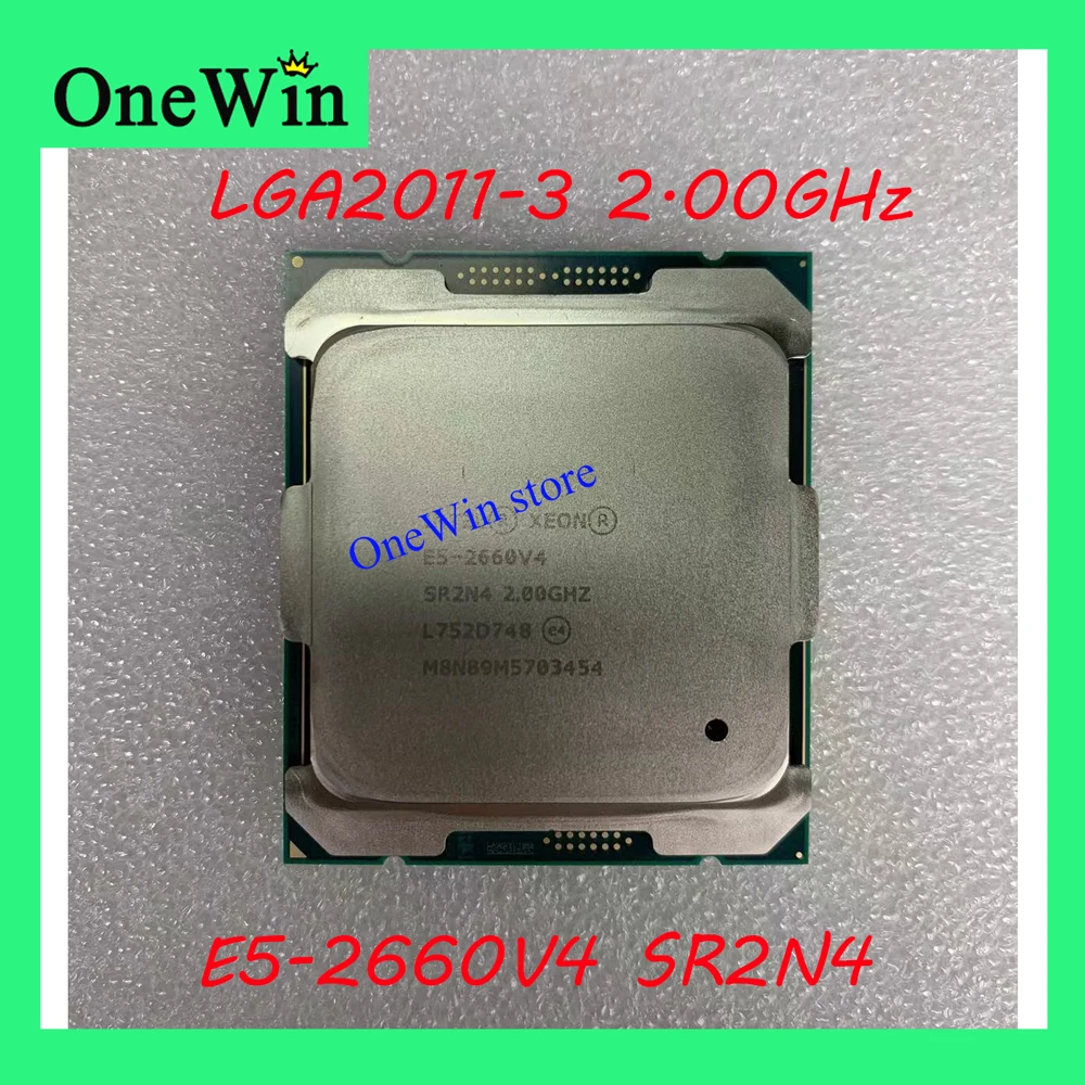 

Original Intel Xeon Processor E5-2660V4 CPU LGA2011-3 35M 2.00GHz SR2N4 14nm14 Total Cores 28 Total Threads 105W