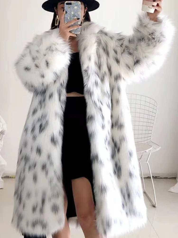 FTLZZ New Winter Faux Fur Jacket Women Fashion Looseleopard Print Fur Coat Female Casual Thick Warm Snow Mid-long Outwear
FTLZZ New Winter Faux Fur Jacket Women Fashion Looseleopard Print Fur Coat Female Casual Thick Warm Snow Mid-long Outwear