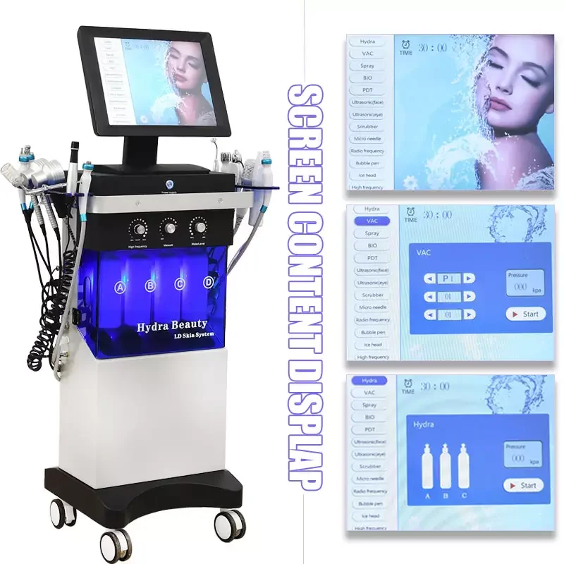 14 In 1 Hydro Dermabrasion Hydrofacial SPA Machine Aqua Peeling Skin Care Oxygeneo Galvanic Hydrafacial Beauty Salon Equipment
14 In 1 Hydro Dermabrasion Hydrofacial SPA Machine Aqua Peeling Skin Care Oxygeneo Galvanic Hydrafacial Beauty Salon Equipment