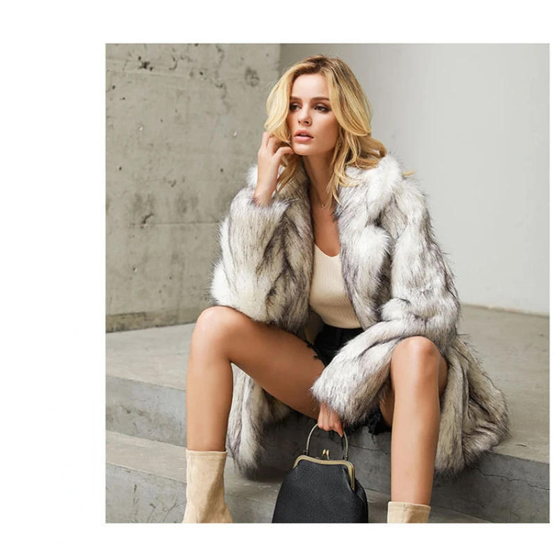 Woman Turn-down Collar Jacket Female Rabbit Fur Coat Fur Clothes Ladies Long Sleeve Oversize Tops Streetwear Warm Jacket G211
Woman Turn-down Collar Jacket Female Rabbit Fur Coat Fur Clothes Ladies Long Sleeve Oversize Tops Streetwear Warm Jacket G211