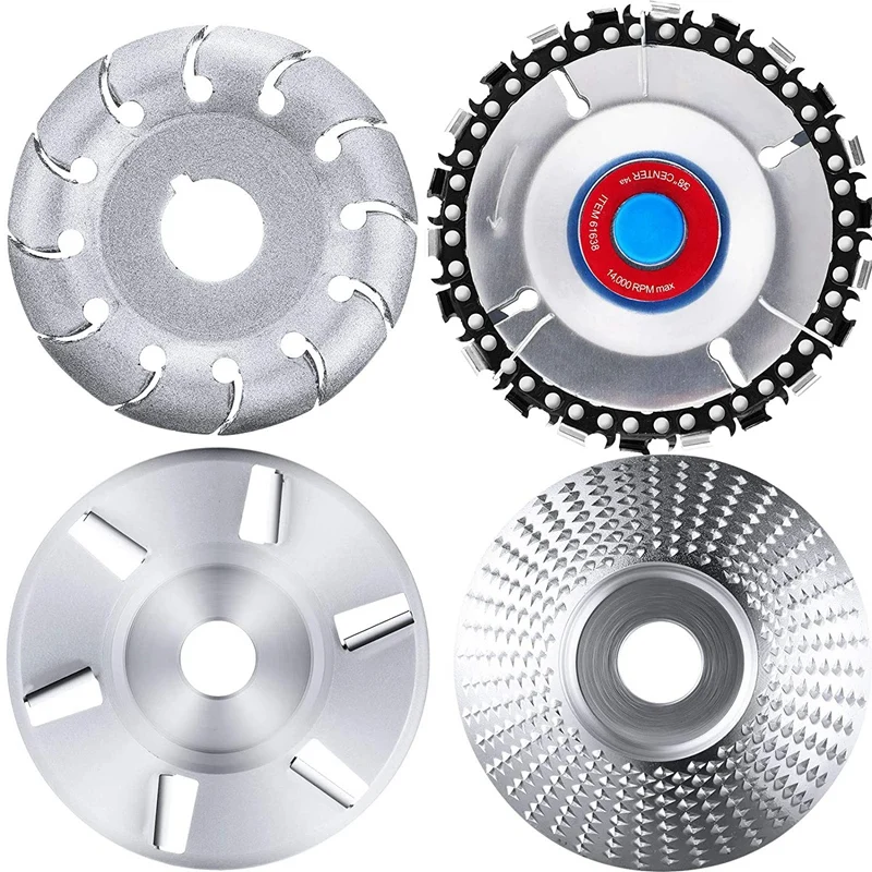 4 Pieces Angle Grinding Wheel Wood Carving Disc 12 Teeth Wood Polishing Shaping Disc And Wood Turbo Carving Disc
4 Pieces Angle Grinding Wheel Wood Carving Disc 12 Teeth Wood Polishing Shaping Disc And Wood Turbo Carving Disc