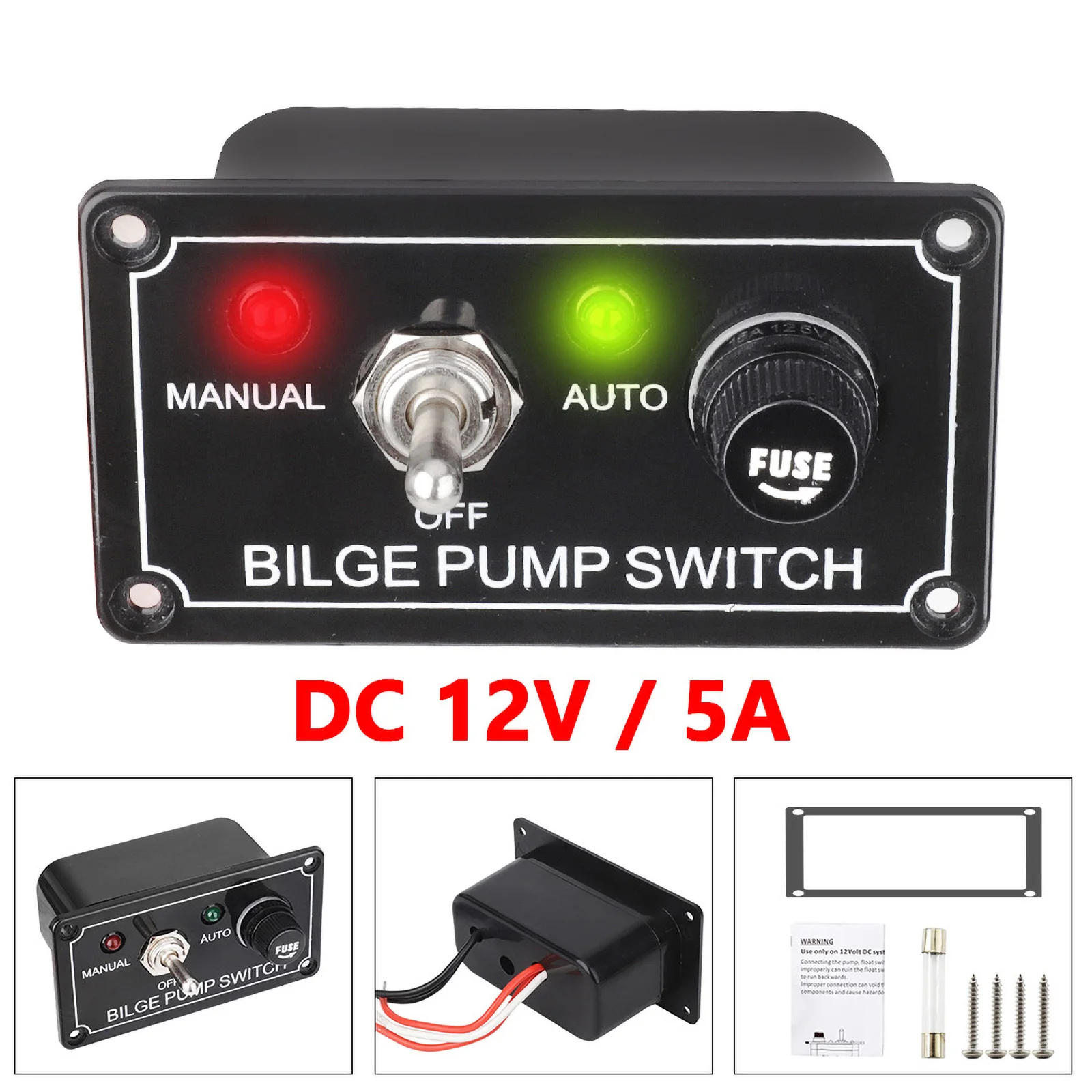 CNSPEED DC 12V Marine High Quality 3 Positions Pump Switch Panel With Fuse LED for Yacht Camper Truck Boat RV
CNSPEED DC 12V Marine High Quality 3 Positions Pump Switch Panel With Fuse LED for Yacht Camper Truck Boat RV