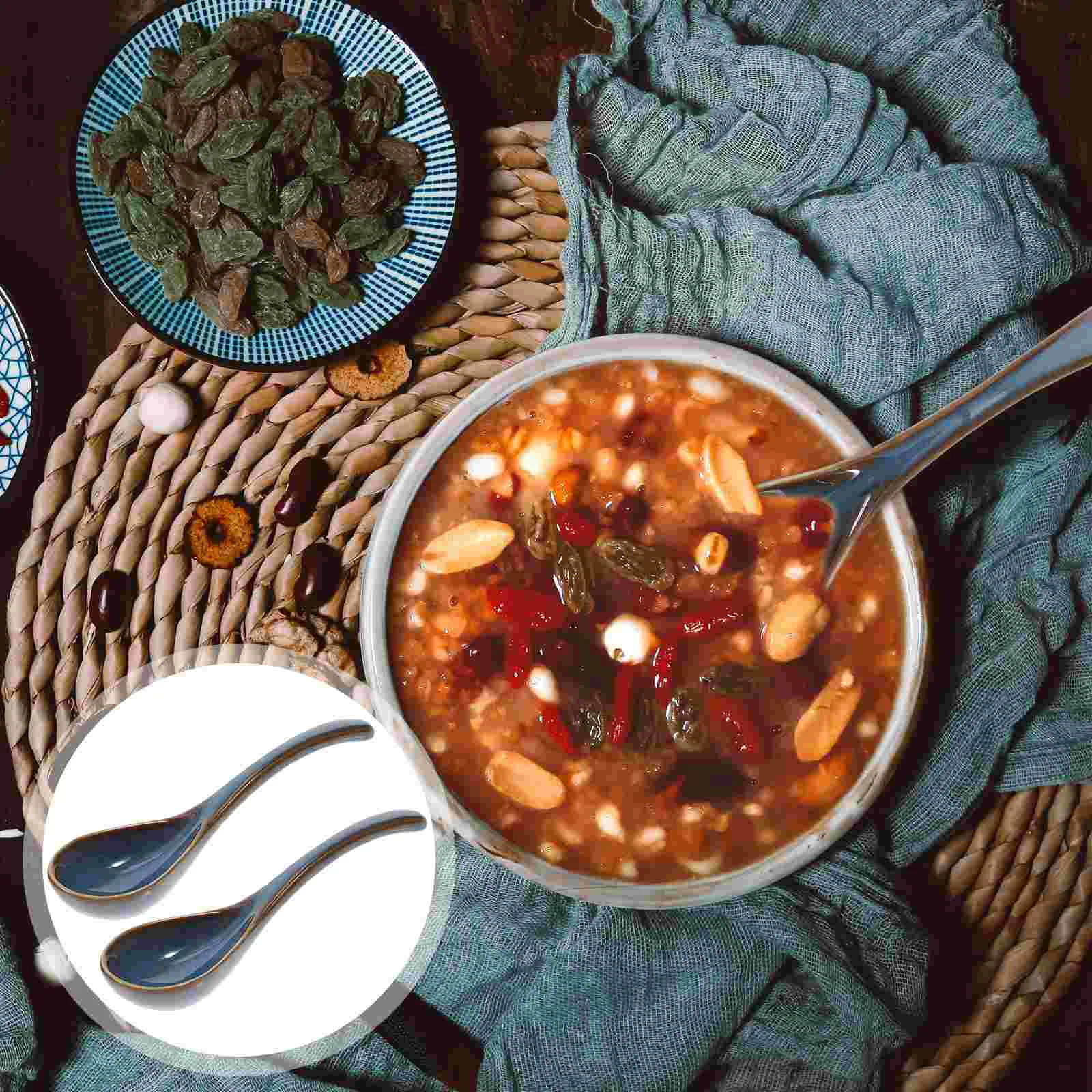 Spoon Ladle Ceramic Spoons Pho Soup Ramen Rice Chinese Coffee Appetizer Serving Noodle Dining Kitchentea Dessert Yogurt Ice
Spoon Ladle Ceramic Spoons Pho Soup Ramen Rice Chinese Coffee Appetizer Serving Noodle Dining Kitchentea Dessert Yogurt Ice