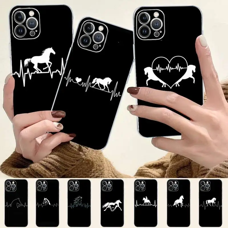 Horse Heartbeat Phone Case For iPhone 8 7 6 6S Plus X SE 2020 XR XS 14 11 12 13 Mini Pro Max Mobile Case
Horse Heartbeat Phone Case For iPhone 8 7 6 6S Plus X SE 2020 XR XS 14 11 12 13 Mini Pro Max Mobile Case