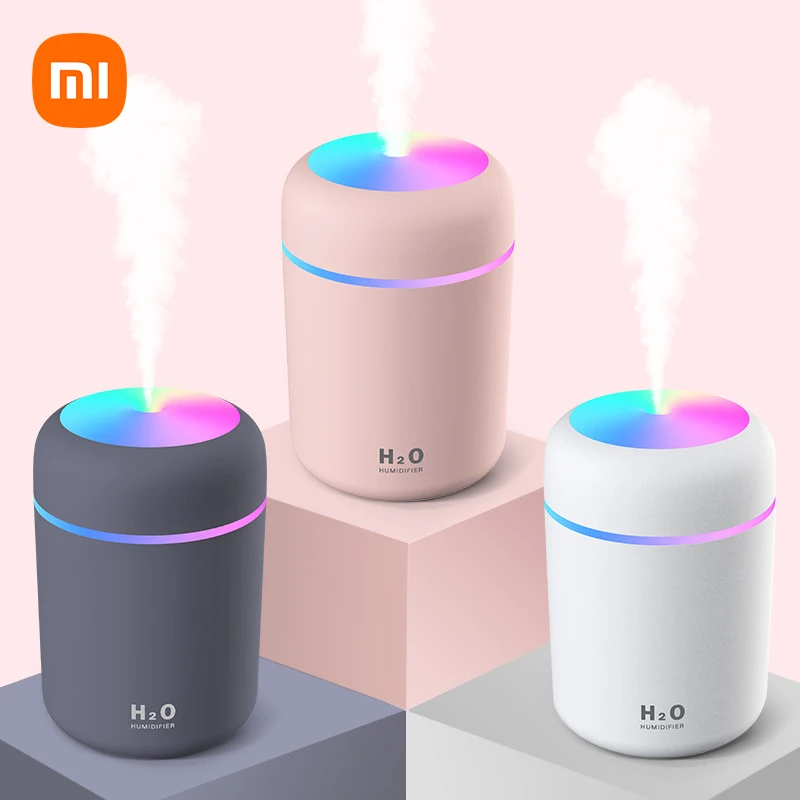 

XIAOMI 300ML Mini Air Humidifer Aroma Essential Oil Diffuser With LED Lamp Aromatherapy Humidifiers For Car Home USB Mist Maker