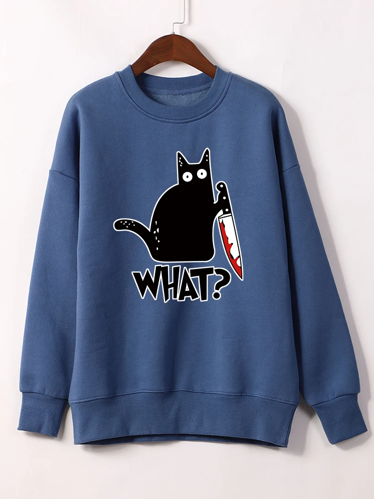 Little Black Cat And Knife Sweatshirt With Hooded Woman Oversized Aesthetic Hoodie Womens Warm Fashion Female O-Neck Hoodies
Little Black Cat And Knife Sweatshirt With Hooded Woman Oversized Aesthetic Hoodie Womens Warm Fashion Female O-Neck Hoodies