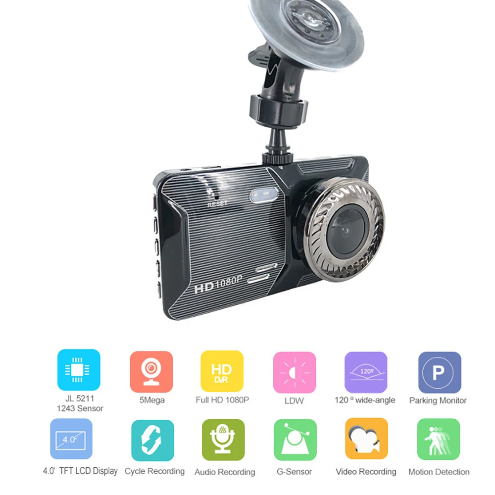 Car DVR 4.0" Full HD 1080P Dash Cam Rear View Vehicle Video Recorder Auto Dash Camera Car Parking Monitor Night Vision G-sensor
Car DVR 4.0" Full HD 1080P Dash Cam Rear View Vehicle Video Recorder Auto Dash Camera Car Parking Monitor Night Vision G-sensor