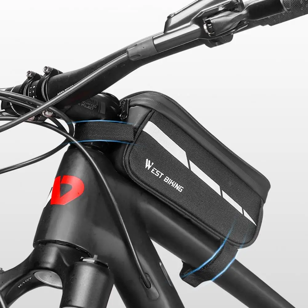 Compact Double Zipper Reflective Bike Front Top Tube Bag Touch-screen Bicycle Phone Holder Portable for Road Bicycle
Compact Double Zipper Reflective Bike Front Top Tube Bag Touch-screen Bicycle Phone Holder Portable for Road Bicycle
