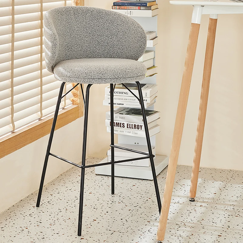 Скандинавский фланелевый барный стул для кухни барной мебели искусственные