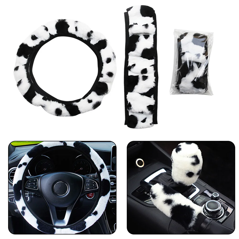 Soft Plush Car Steering Wheel Cover Anti Slip Milk Handbrake Gear Cover Universal For 37-38cm Steering Wheel Car Accessories
Soft Plush Car Steering Wheel Cover Anti Slip Milk Handbrake Gear Cover Universal For 37-38cm Steering Wheel Car Accessories