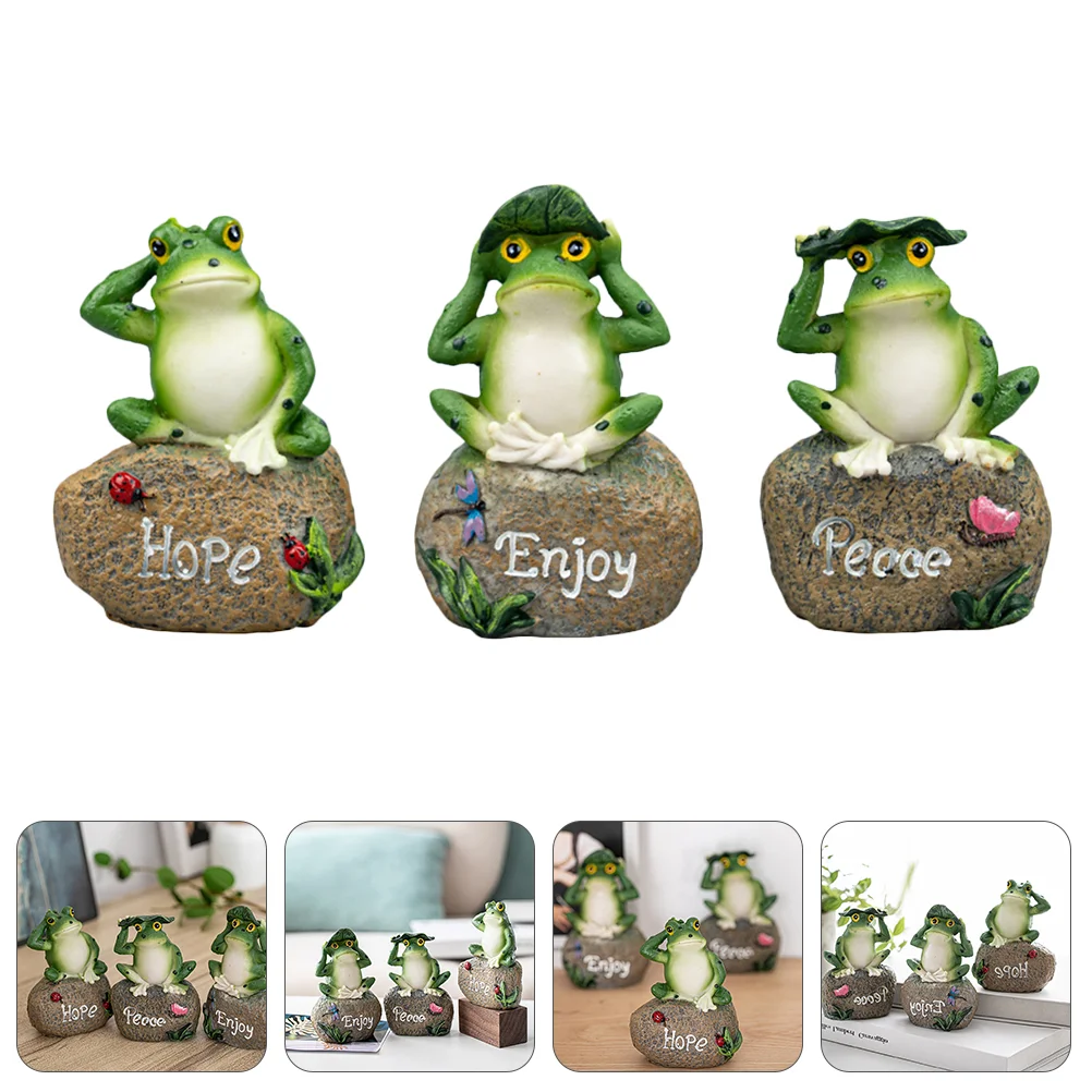 3 Pcs Frog Ornaments Toys Kids Outdoor Statues Cartoon Bench Ornament Resin Frog Garden Decor Garden Ornaments Child Kuromi
3 Pcs Frog Ornaments Toys Kids Outdoor Statues Cartoon Bench Ornament Resin Frog Garden Decor Garden Ornaments Child Kuromi