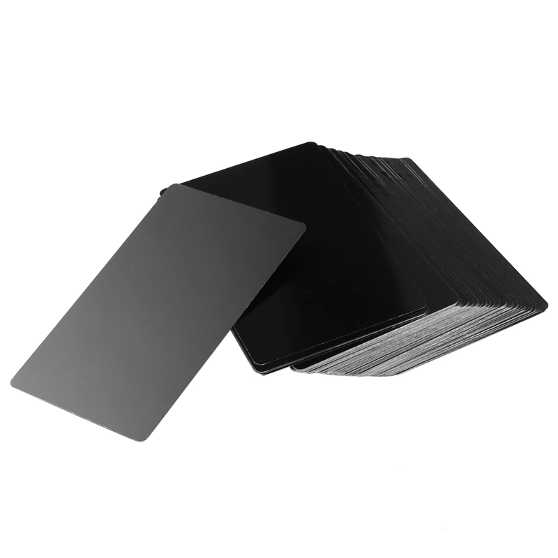 100Pcs Black Aluminum Alloy Card Engraving Metal Business Access Business Card Blank 0.22Mm Thickness
100Pcs Black Aluminum Alloy Card Engraving Metal Business Access Business Card Blank 0.22Mm Thickness