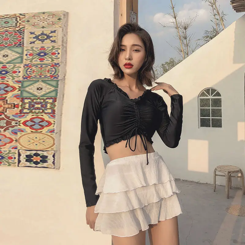 Swimwear High Waist Biquini Push Up Sexy Off Shoulder Bikini Women Dot Swimsuit Skirted Bikinis Ruffle Bathing Suit Korea Beach
Swimwear High Waist Biquini Push Up Sexy Off Shoulder Bikini Women Dot Swimsuit Skirted Bikinis Ruffle Bathing Suit Korea Beach