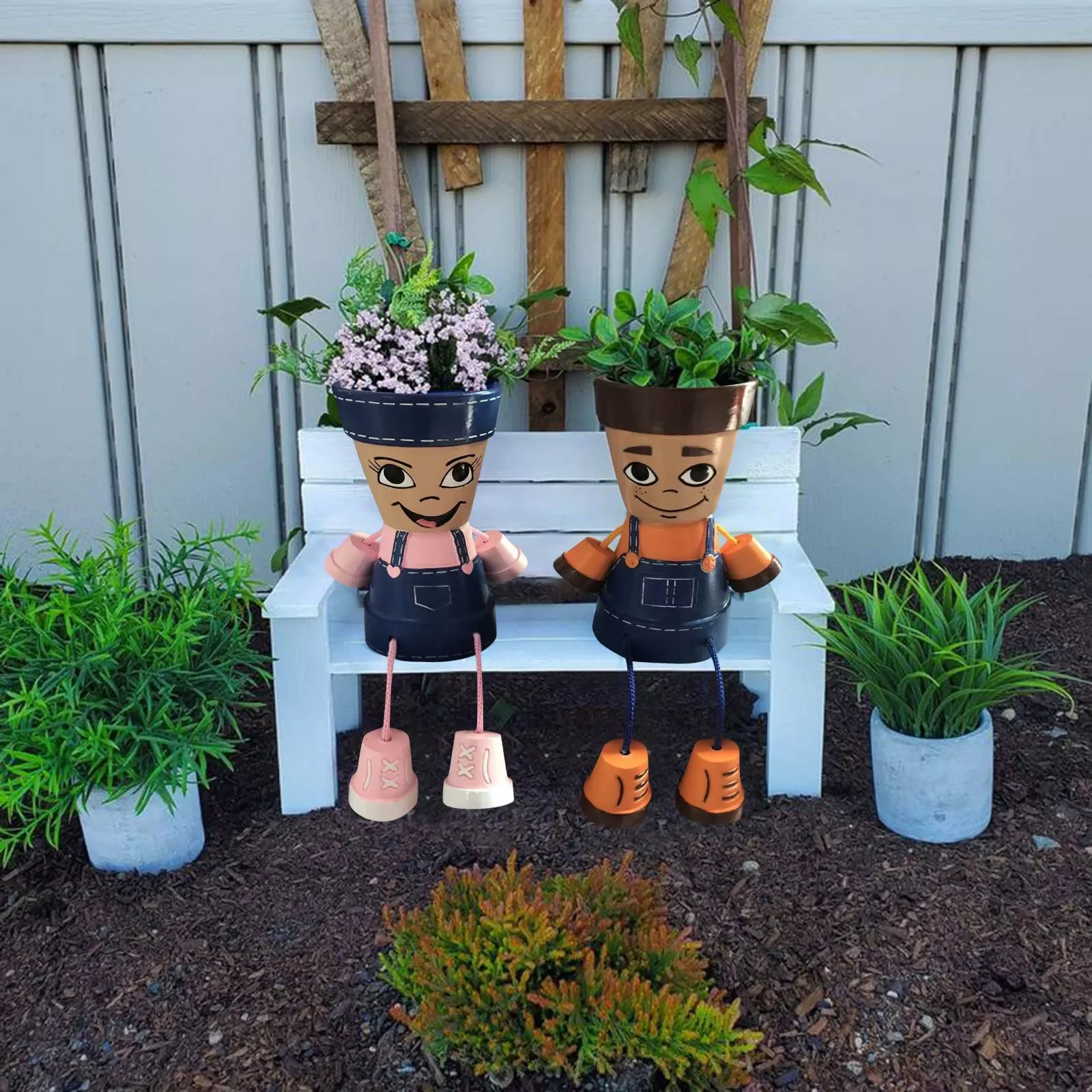 Resin Flower Pot Boy & Girl Style Planter Cute Plant Pot Garden Decoration Outdoor Statue Unique Vase Home Office Decor macetas
Resin Flower Pot Boy & Girl Style Planter Cute Plant Pot Garden Decoration Outdoor Statue Unique Vase Home Office Decor macetas