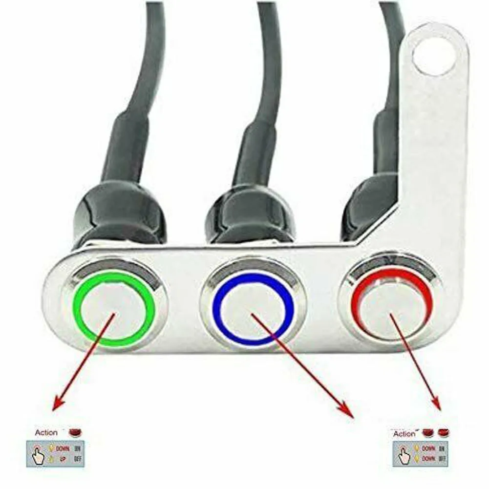 Motorcycle Switch Handlebar Mount Push Button ON/OFF 12V LED Light Switch 304 Stainless Steel Bracket Switch For Motorbike ATV
Motorcycle Switch Handlebar Mount Push Button ON/OFF 12V LED Light Switch 304 Stainless Steel Bracket Switch For Motorbike ATV