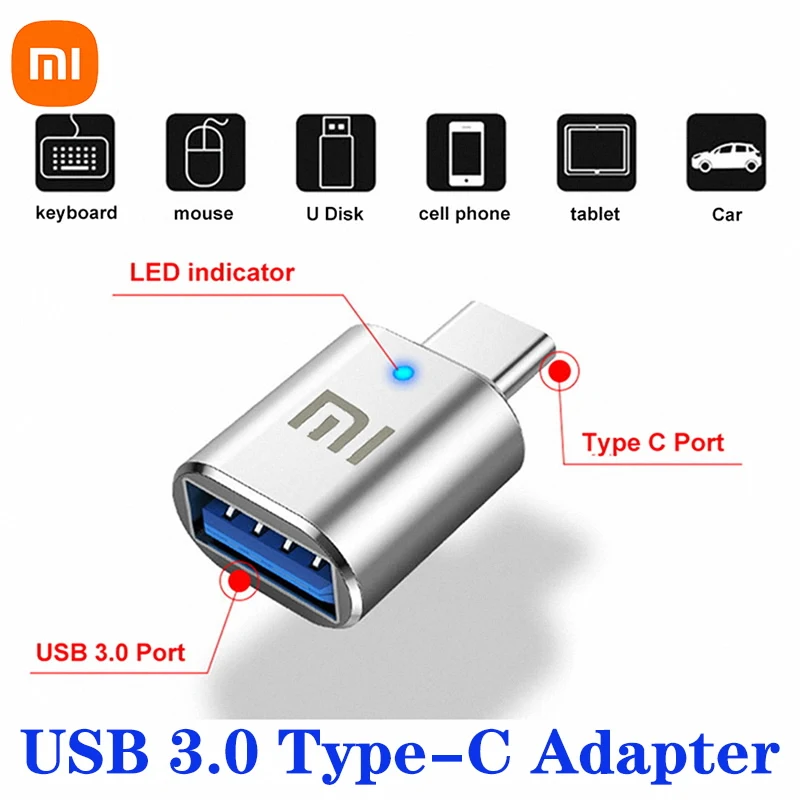 Xiaomi LED USB 3.0 To Type C Adapter OTG To USB C USB-A To Micro USB Type-C Female Connector For Huawei Samsung Xiaomi Adapters
Xiaomi LED USB 3.0 To Type C Adapter OTG To USB C USB-A To Micro USB Type-C Female Connector For Huawei Samsung Xiaomi Adapters