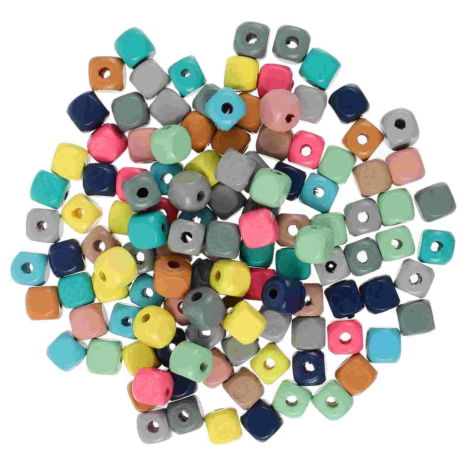 190 Pcs Toy DIY Bracelet Beads Scattered Cube Wood Crafting Square Spacer Jewelry Making Colorful Wooden Child
190 Pcs Toy DIY Bracelet Beads Scattered Cube Wood Crafting Square Spacer Jewelry Making Colorful Wooden Child