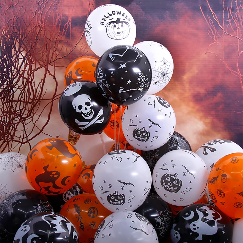100Pcs Halloween White Black Orange Latex Dancing Skeletons Pumpkin Foil Balloons Halloween Decorations Home Active Atmosphere
100Pcs Halloween White Black Orange Latex Dancing Skeletons Pumpkin Foil Balloons Halloween Decorations Home Active Atmosphere