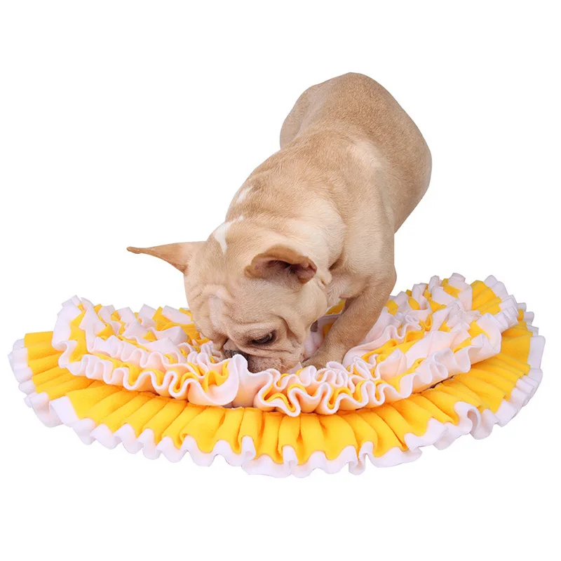 

Pet Dog Sniffing Pad Nose Smell Training Slow Feeding Anti Choking Food Dispenser Carpet Snuffle Mat Washable Pets Supplies