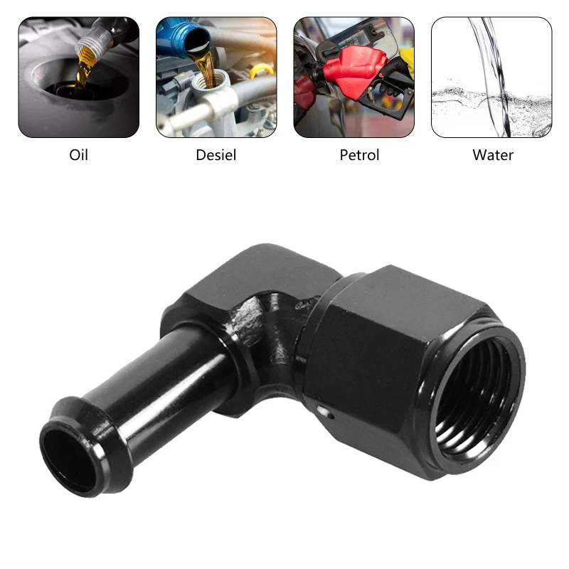 6AN Female to 5/16inch 3/8inch Barb 90 Degree Elbow Swivel Fittings Aluminum 6AN Female Thread to 5/16" 3/8''
6AN Female to 5/16inch 3/8inch Barb 90 Degree Elbow Swivel Fittings Aluminum 6AN Female Thread to 5/16" 3/8''