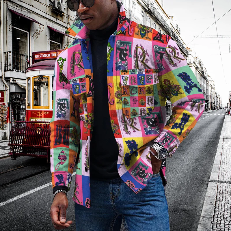 2022 Spring Autumn New Men's Jacket Fashion Leisure Brand Hip Hop Graffiti Print Windbreaker Button Pocket Design Oversized Coat
2022 Spring Autumn New Men's Jacket Fashion Leisure Brand Hip Hop Graffiti Print Windbreaker Button Pocket Design Oversized Coat