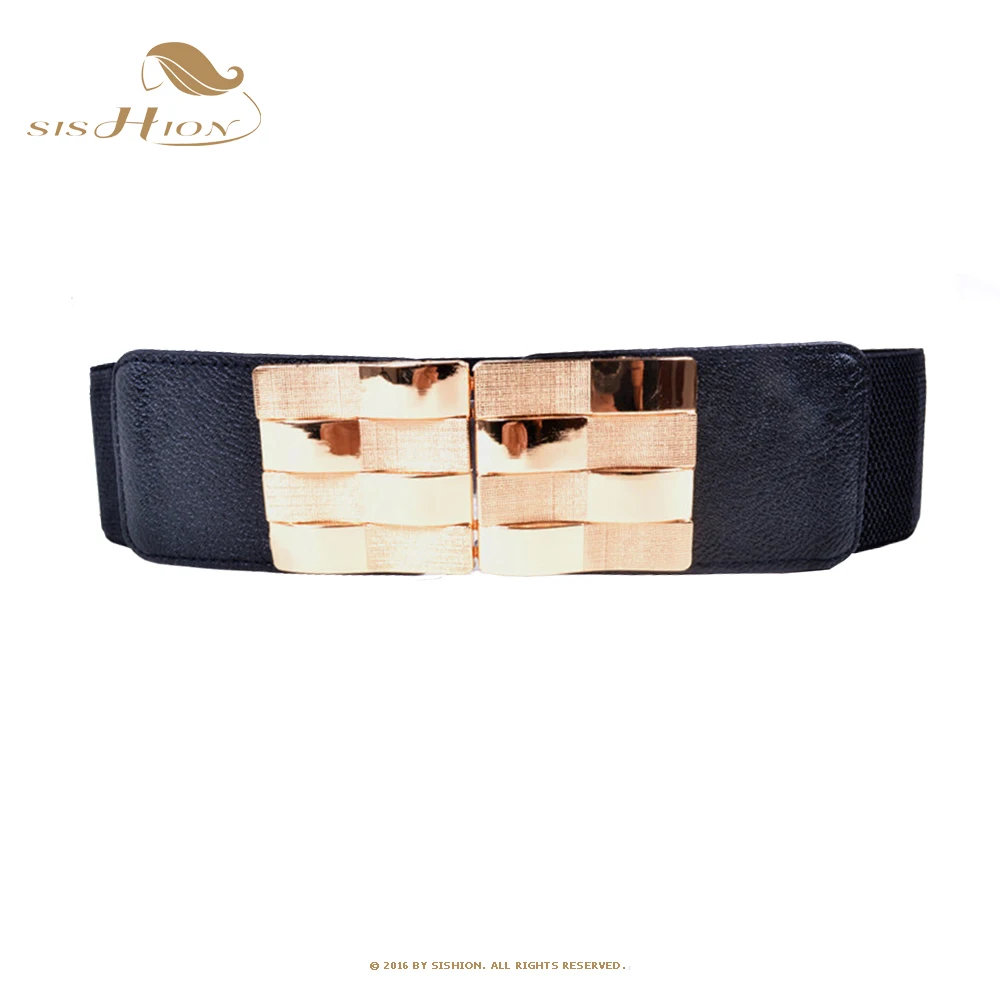 SISHION Fashion Buckle Wide Elastic Waist Belts SCB0100 Vintage Casual Women PU Leather Corset Slim Black Belts
SISHION Fashion Buckle Wide Elastic Waist Belts SCB0100 Vintage Casual Women PU Leather Corset Slim Black Belts