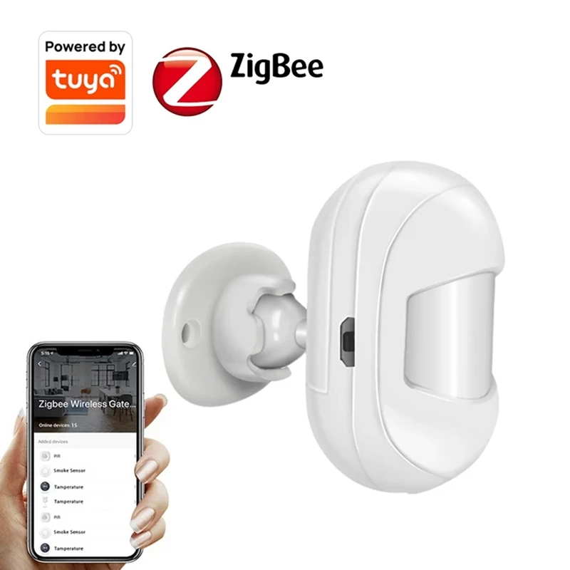 Смарт-датчик движения Tuya Zigbee, Пассивный инфракрасный датчик движения, со встроенной батареей
Смарт-датчик движения Tuya Zigbee, Пассивный инфракрасный датчик движения, со встроенной батареей