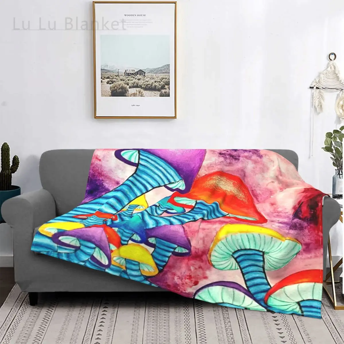 MIxed Media Watercolor Psychedelic Mushroom Blankets Fleece Summer Fantasy Portable Soft Throw Blankets for Bedding Travel
MIxed Media Watercolor Psychedelic Mushroom Blankets Fleece Summer Fantasy Portable Soft Throw Blankets for Bedding Travel