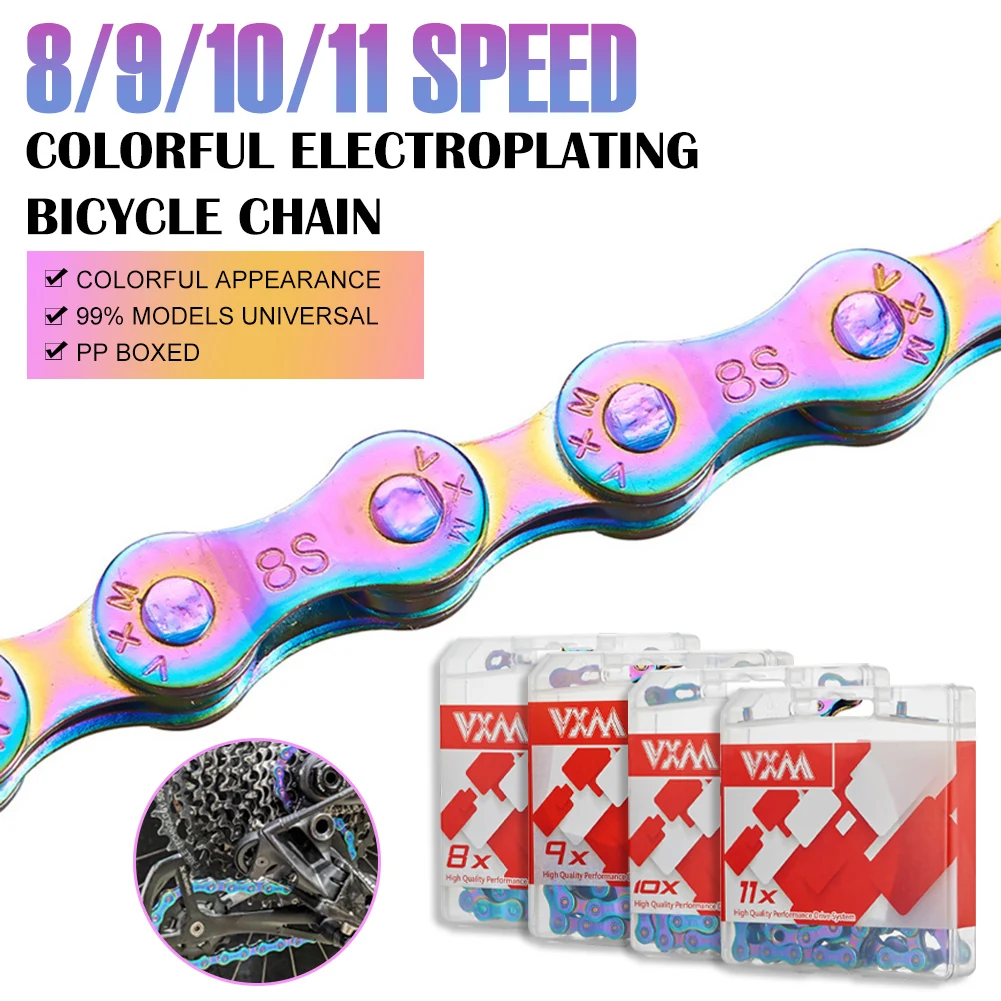 Bike Chain 6/7/8/9/10/11 Speed Mountain Bike Chain 116 Links MTB Road Folding Bike Chain With 1 Pair Missing Links Accessories
Bike Chain 6/7/8/9/10/11 Speed Mountain Bike Chain 116 Links MTB Road Folding Bike Chain With 1 Pair Missing Links Accessories