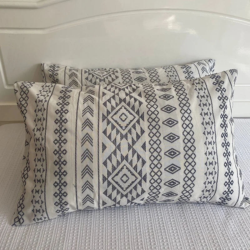 Boho Geometric Bed Pillow Case Cover Neutral Cotton Embroidered Pillowcase Set of 2 for Farmhouse Home Bedroom Bedding 221707HBR
Boho Geometric Bed Pillow Case Cover Neutral Cotton Embroidered Pillowcase Set of 2 for Farmhouse Home Bedroom Bedding 221707HBR
