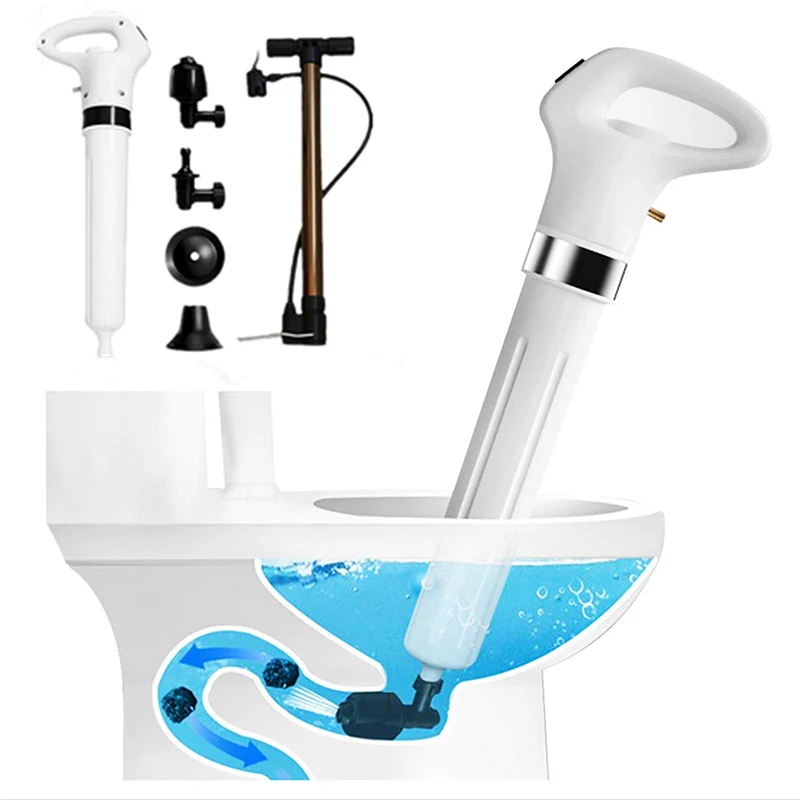 Toilet Plunger High Pressure Kit Manual Air Drain Blaster Cleaner Toilet Dredge Clog Remover Tools Kitchen Bathroom Accessories
Toilet Plunger High Pressure Kit Manual Air Drain Blaster Cleaner Toilet Dredge Clog Remover Tools Kitchen Bathroom Accessories