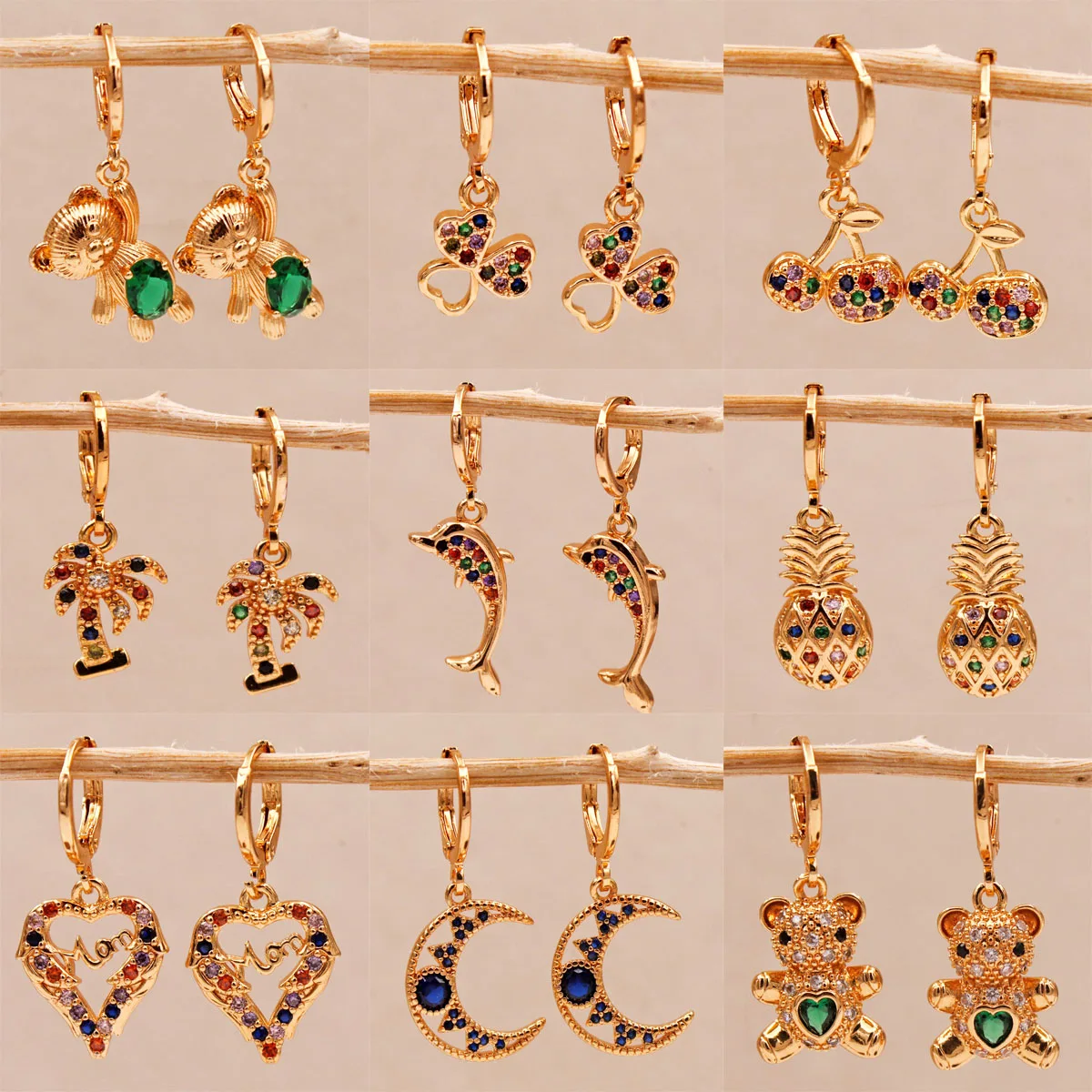 Trendy Dangle Drop Earrings Cubic Zirconia Copper Animal Earring For Women Fashion Jewelry Accessories Wedding Anniversary 
Trendy Dangle Drop Earrings Cubic Zirconia Copper Animal Earring For Women Fashion Jewelry Accessories Wedding Anniversary