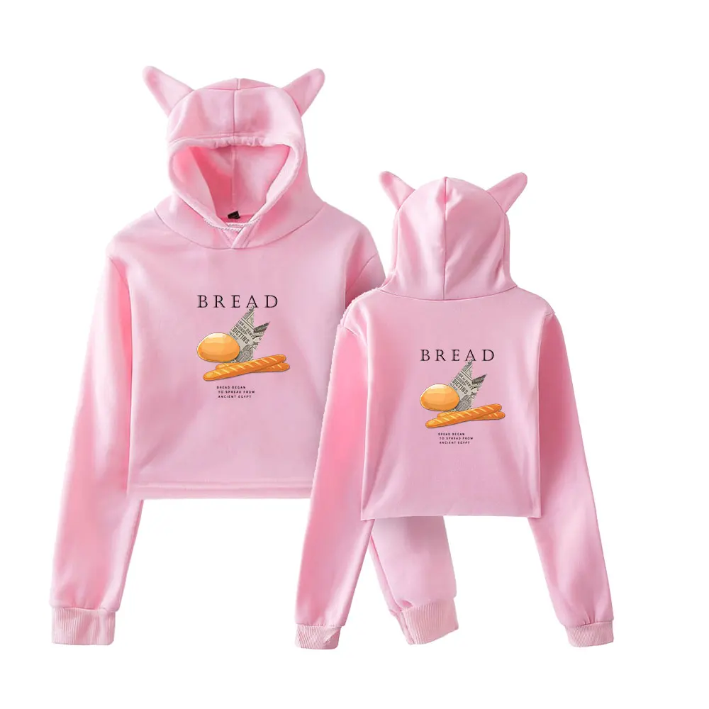 2022 New Cartoon Bread Print Korean Fashion Autumn Winter Women's Sweatshirt Cat Ears Hoodie College Jackets Kawaii Y2k Tops 
2022 New Cartoon Bread Print Korean Fashion Autumn Winter Women's Sweatshirt Cat Ears Hoodie College Jackets Kawaii Y2k Tops