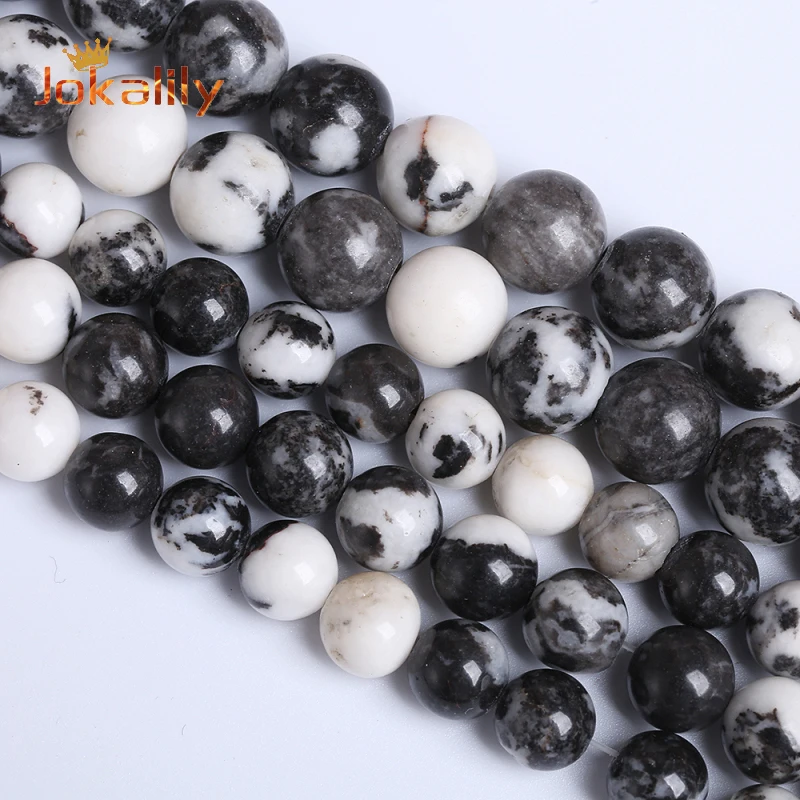 Natural Black White Zebra Jaspers Round Loose Spacer Beads for Jewelry Making Needlework DIY Bracelets
Natural Black White Zebra Jaspers Round Loose Spacer Beads for Jewelry Making Needlework DIY Bracelets