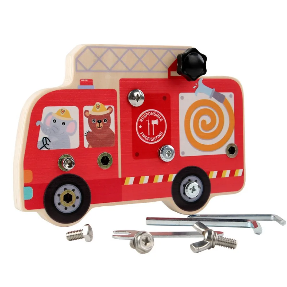 Children's Wooden Fire Truck Toy Disassembly and Assembly Early Education Toy
Children's Wooden Fire Truck Toy Disassembly and Assembly Early Education Toy
