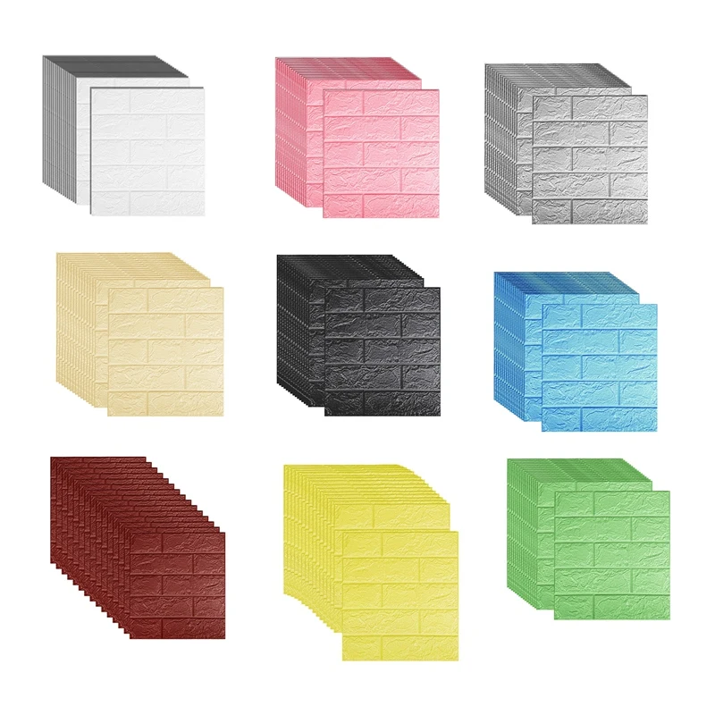 15Pcs Self-Adhesive 3D Brick Sticker DIY Waterproof Foam Wallpaper Room Kitchen Roof Ceiling Background Wall Decals
15Pcs Self-Adhesive 3D Brick Sticker DIY Waterproof Foam Wallpaper Room Kitchen Roof Ceiling Background Wall Decals