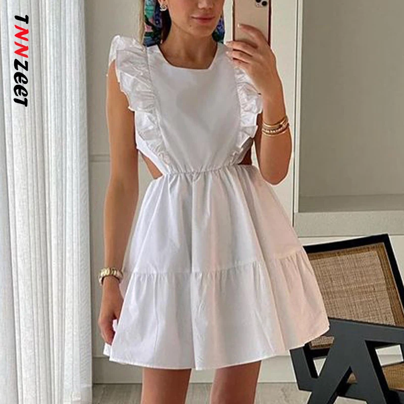 TNNZEET Hollow Out White Mini Dress Women 2022 Summer New Cute Party Dresses Solid High Streetwear Sleeveless Vintage Vestidos
TNNZEET Hollow Out White Mini Dress Women 2022 Summer New Cute Party Dresses Solid High Streetwear Sleeveless Vintage Vestidos