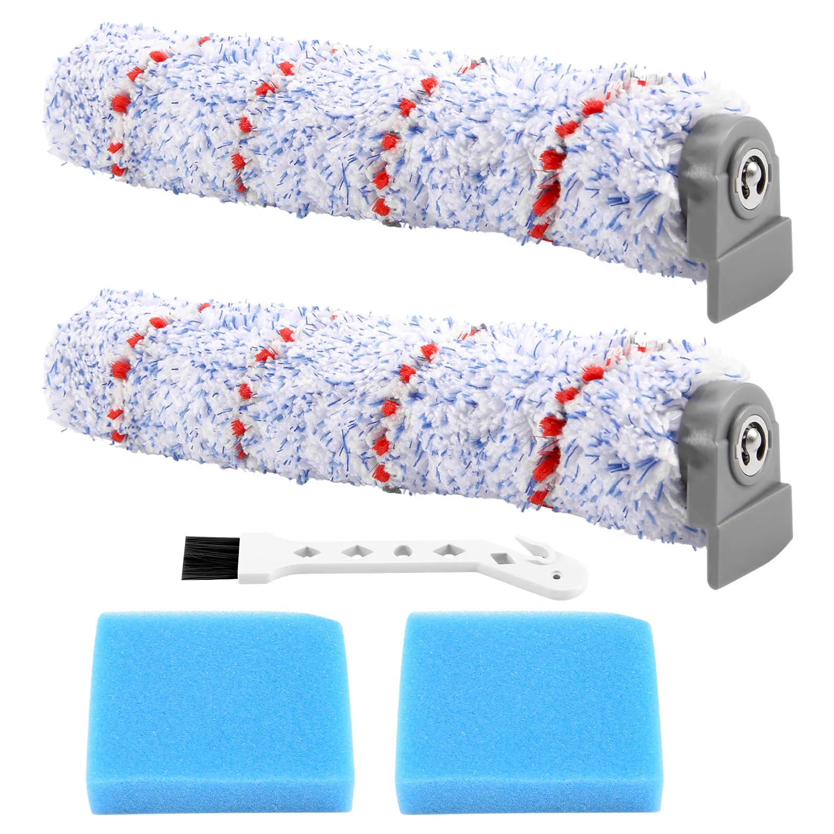Replacement Brush Roller for Tineco IFloor Wet Dry Cordless Vacuum Cleaner, 2 Pack Roller Brush +2 Pre-Filter Foam
Replacement Brush Roller for Tineco IFloor Wet Dry Cordless Vacuum Cleaner, 2 Pack Roller Brush +2 Pre-Filter Foam