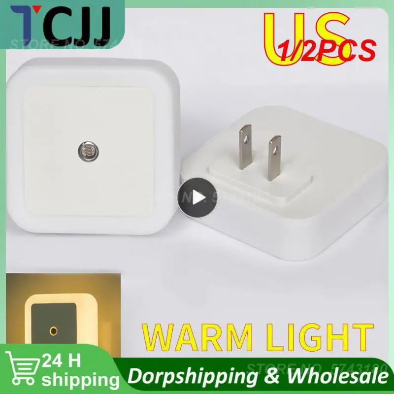 1/2PCS Nightlight Square Light Sensor Control Wall Lights Led Eu Us Uk Plug Closet Cabinet Stairway Porch Light Mini Night Light
1/2PCS Nightlight Square Light Sensor Control Wall Lights Led Eu Us Uk Plug Closet Cabinet Stairway Porch Light Mini Night Light