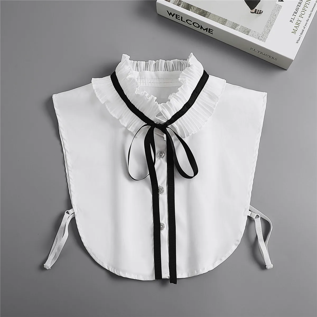 Cotton Shirt Fake Collar Tie Women Fashion Ladies Bowknots Detachable False Collar Lapel Blouse Top Half Shirt Clothes Accessory
Cotton Shirt Fake Collar Tie Women Fashion Ladies Bowknots Detachable False Collar Lapel Blouse Top Half Shirt Clothes Accessory