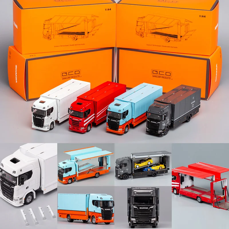 GCD water delivery sticker 1:64 Scania S730 double-decker transporter tractor heavy truck alloy car model
GCD water delivery sticker 1:64 Scania S730 double-decker transporter tractor heavy truck alloy car model