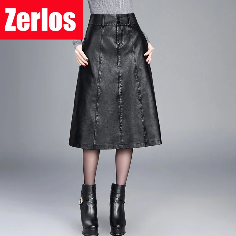 

Женская зимняя юбка миди 2022, Весенняя женская юбка из искусственной кожи с высокой талией, юбки в винтажном стиле