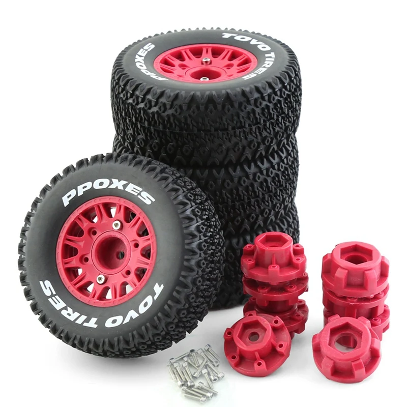 4Pcs 112Mm 1/8 1/10 Short Course Truck Tire Tyres Wheel With 12 14 17Mm Hex For Traxxas Slash Arrma SENTON VKAR RC Car
4Pcs 112Mm 1/8 1/10 Short Course Truck Tire Tyres Wheel With 12 14 17Mm Hex For Traxxas Slash Arrma SENTON VKAR RC Car