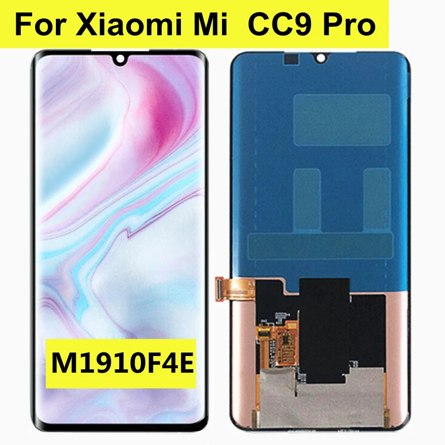 ЖК-дисплей 6,47 дюйма AMOLED для Xiaomi CC9 Pro, дисплей в сборе для Xiaomi Mi CC9 Pro, сменные детали для cc9 pro, M1910F4E
ЖК-дисплей 6,47 дюйма AMOLED для Xiaomi CC9 Pro, дисплей в сборе для Xiaomi Mi CC9 Pro, сменные детали для cc9 pro, M1910F4E